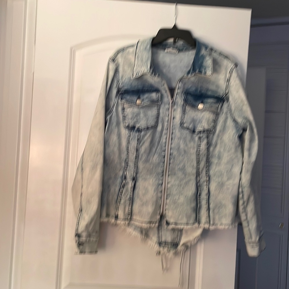 Denim stretch jacket fitted